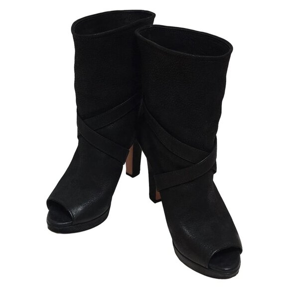 PRADA - Black Nubuck Women's Boots 176-070825 - Picture 2 of 6